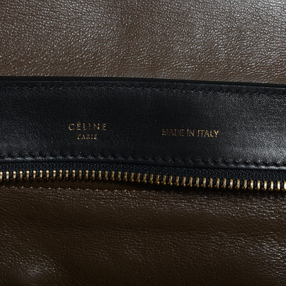 Celine Smooth Calfskin Suede Medium Tri-Color Trapeze Cobalt 6 of 10
