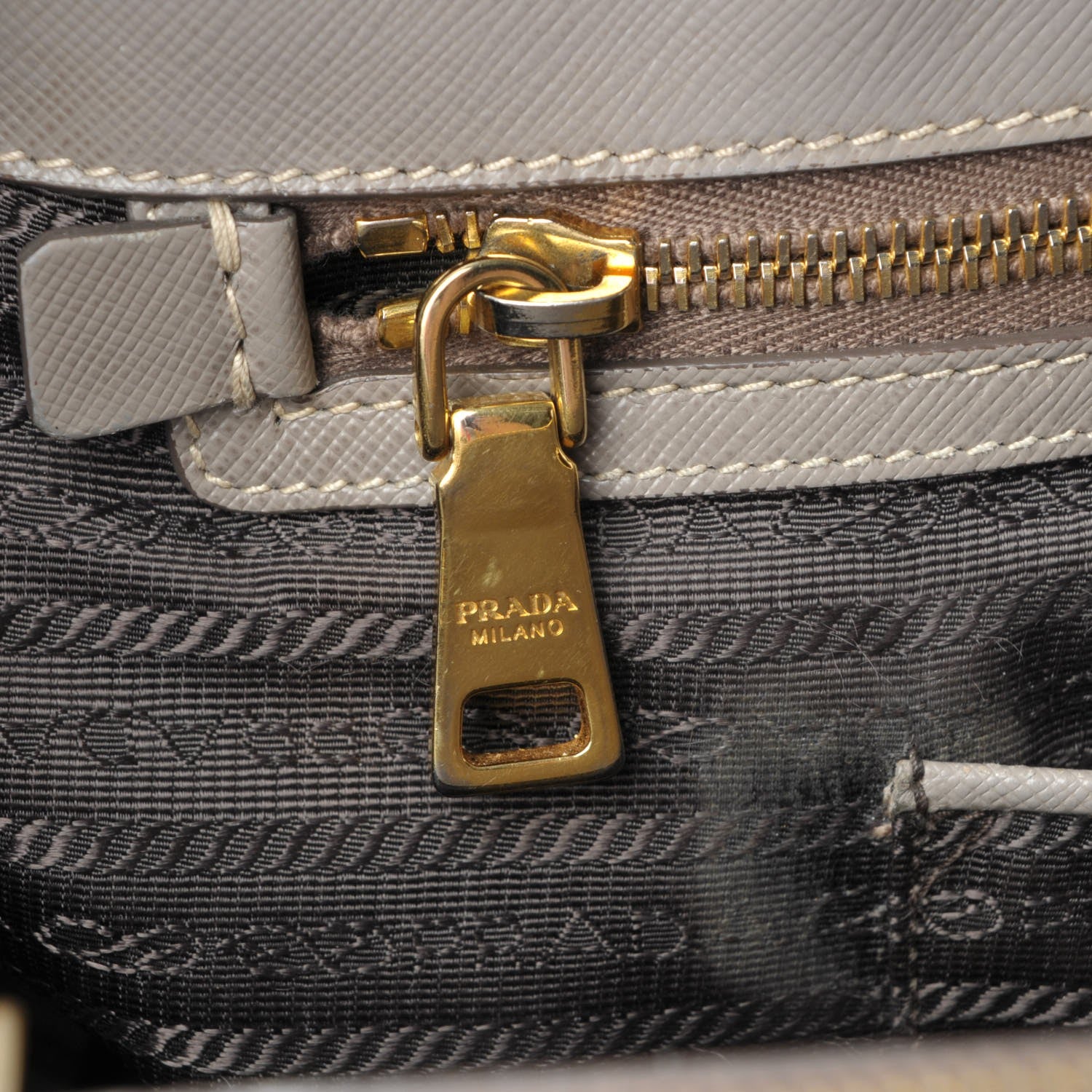 Prada Saffiano Lux Extra Large Galleria Double Zip Tote Argilla 9 of 26