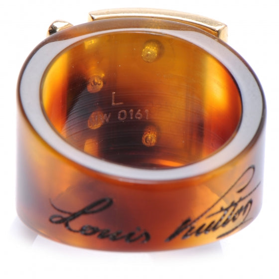 Louis Vuitton Lock Me Ring 8 L Ecaille 3 of 5