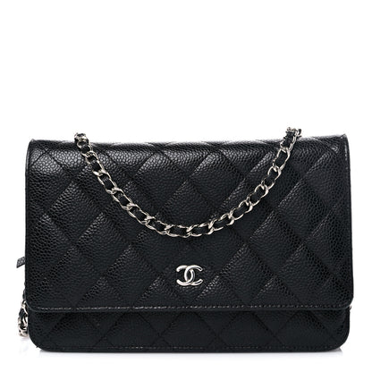 Chanel Caviar Quilted Wallet On Chain WOC Black 1 of 15