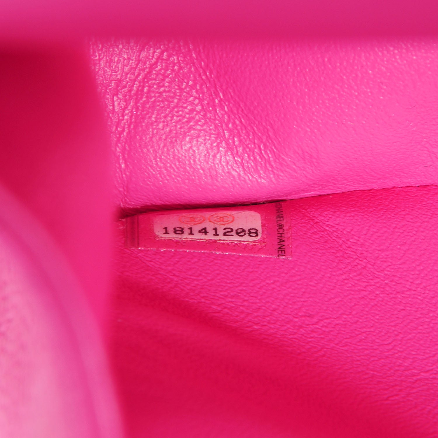 Chanel Iridescent Caviar Maxi Double Flap Hot Pink 9 of 9