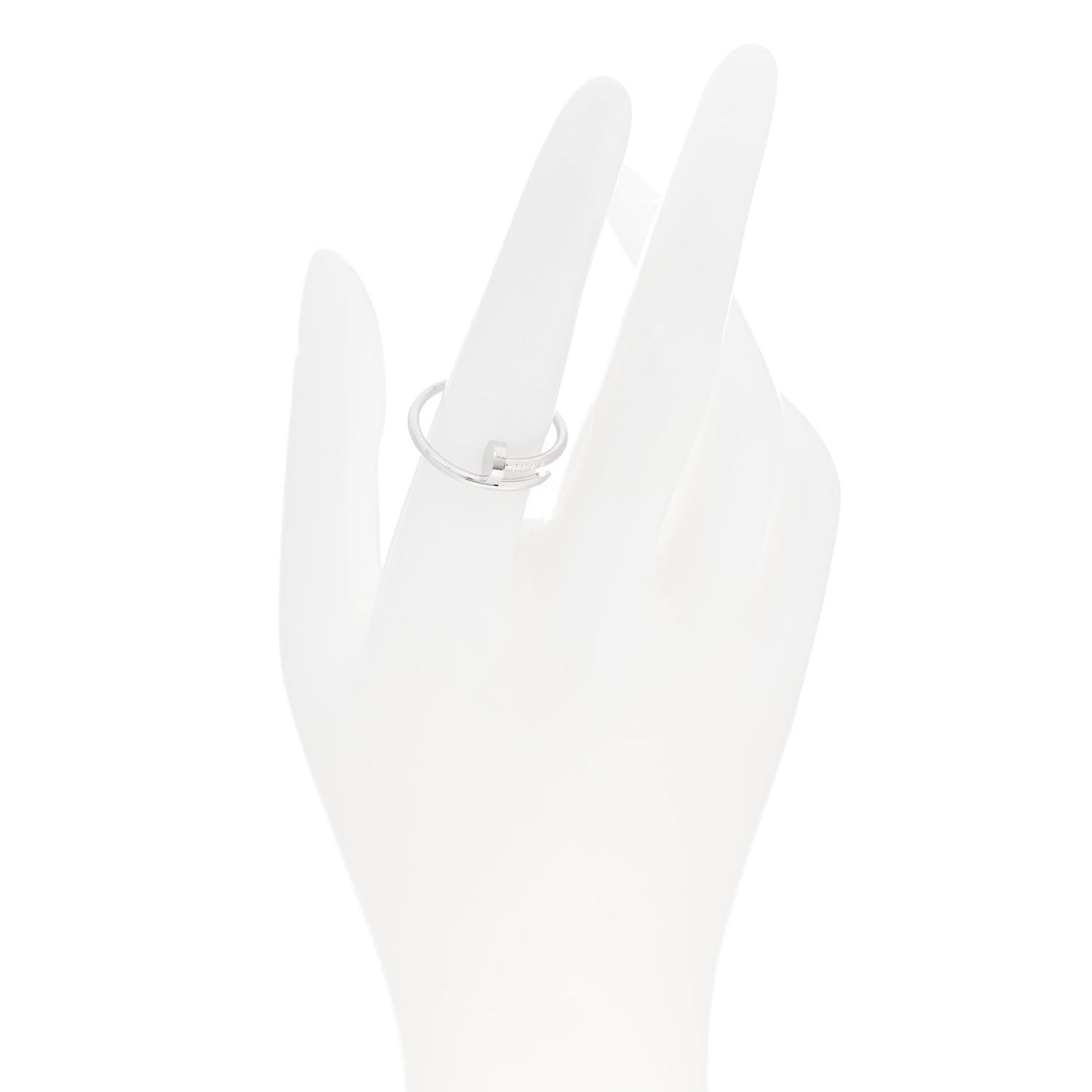 18K White Gold Small Juste Un Clou Ring 57 8