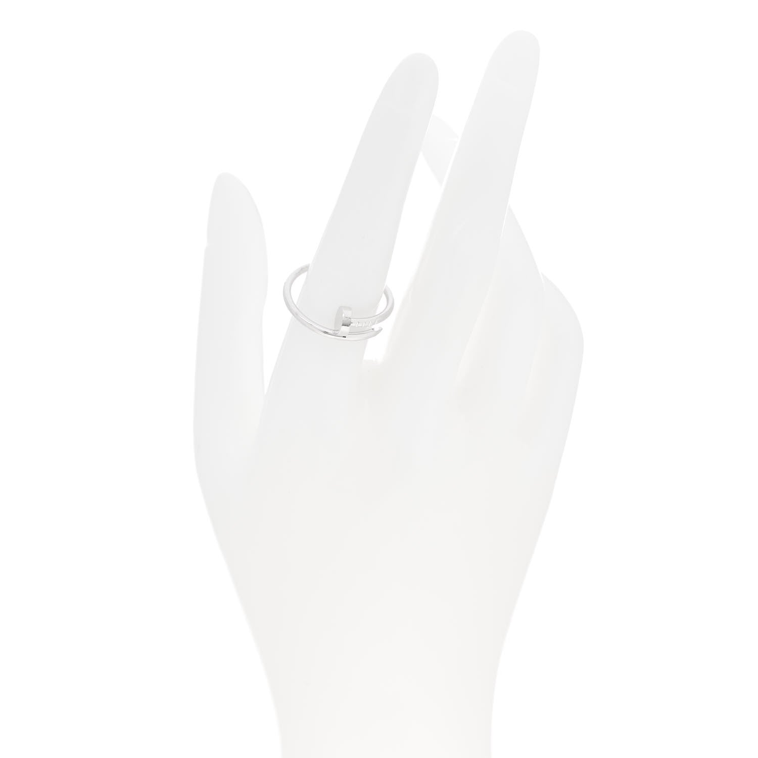 Cartier 18K White Gold Small Juste Un Clou Ring 57 8 2 of 6