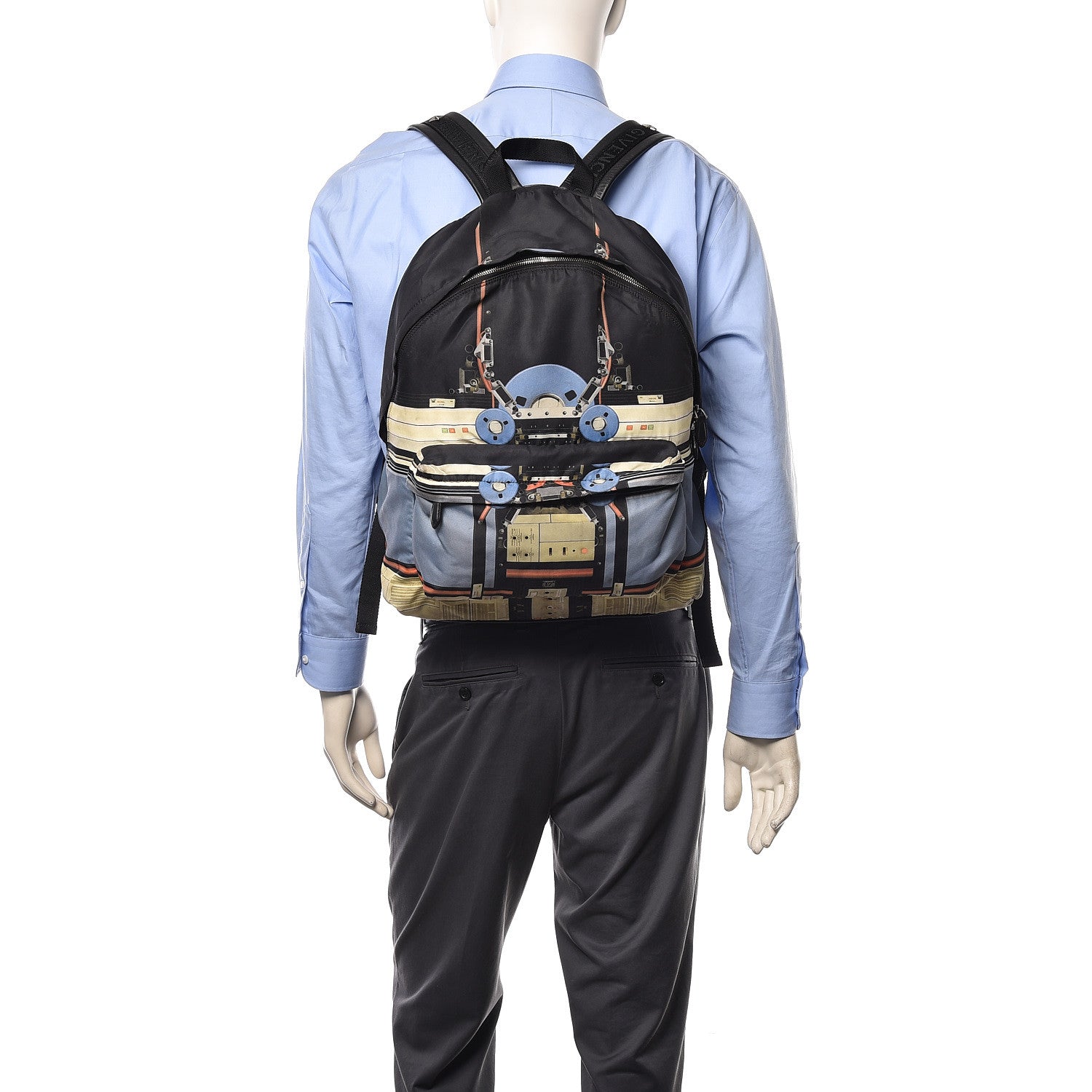 Givenchy Nylon Robot Print Backpack Black 2 of 14