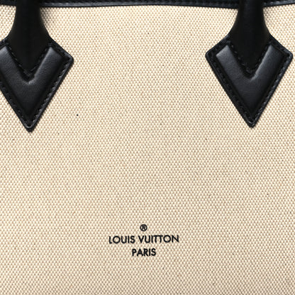 Louis Vuitton Canvas Calfskin Monogram On My Side MM Black 7 of 10
