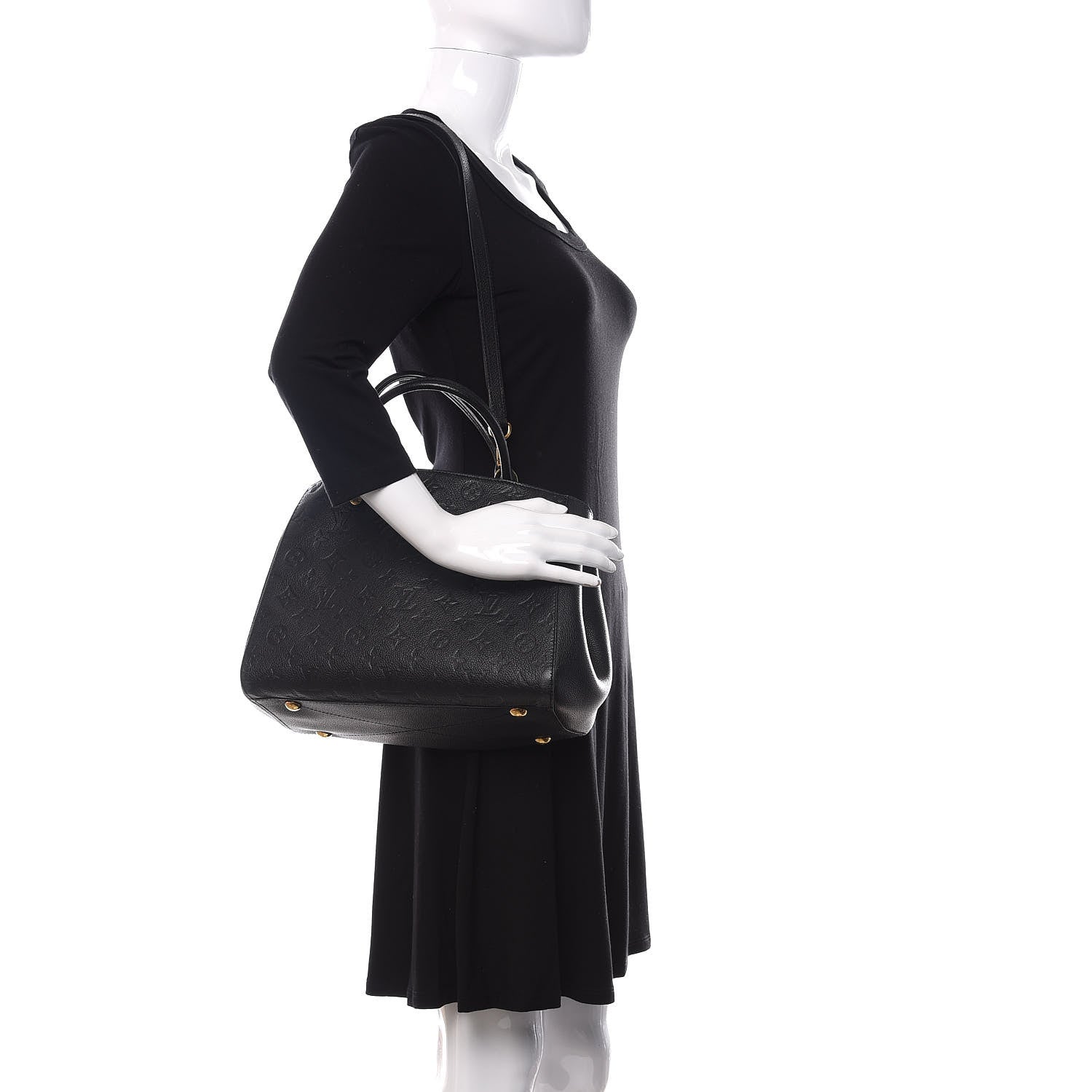 Louis Vuitton Empreinte Montaigne MM Black 2 of 13