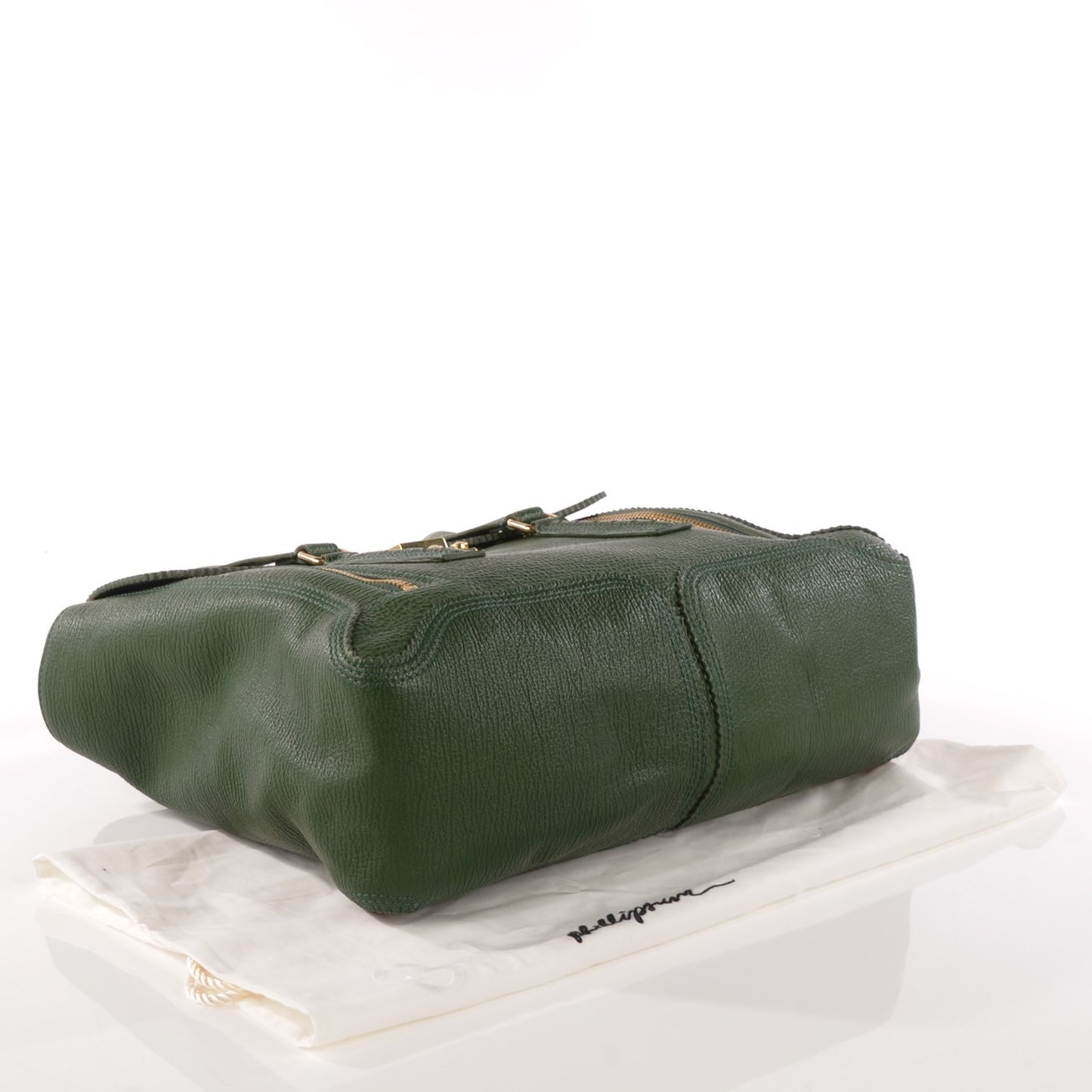 3.1 Textured Calfskin Medium Pashli Satchel Jade