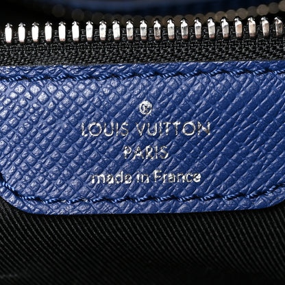 Louis Vuitton Taiga Monogram Eclipse Keepall Bandouliere 50 Pacific Blue 6 of 17
