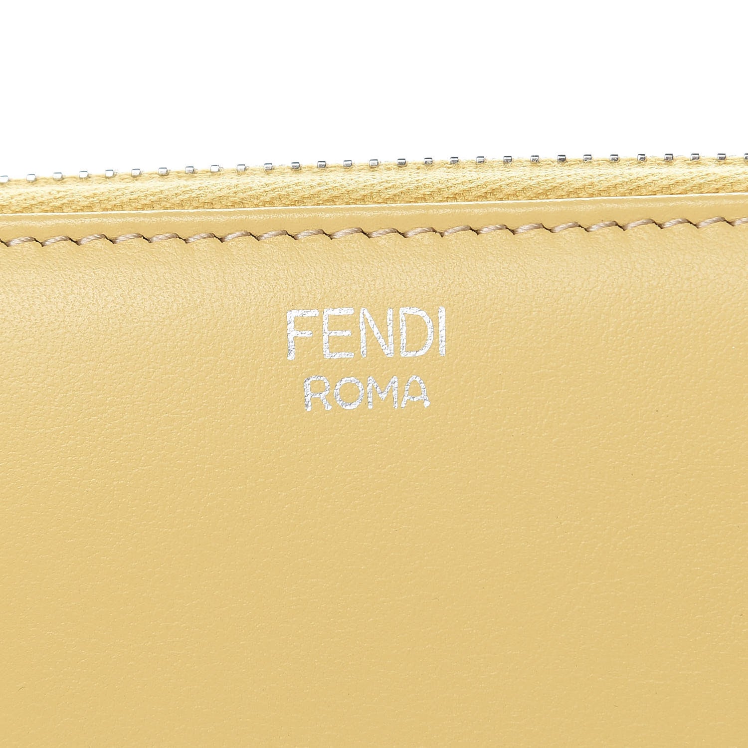 Fendi Vitello Century Hypnoteyes Zip Around Wallet Grano Multicolor 10 of 12