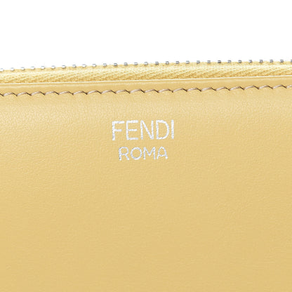 Fendi Vitello Century Hypnoteyes Zip Around Wallet Grano Multicolor 10 of 12