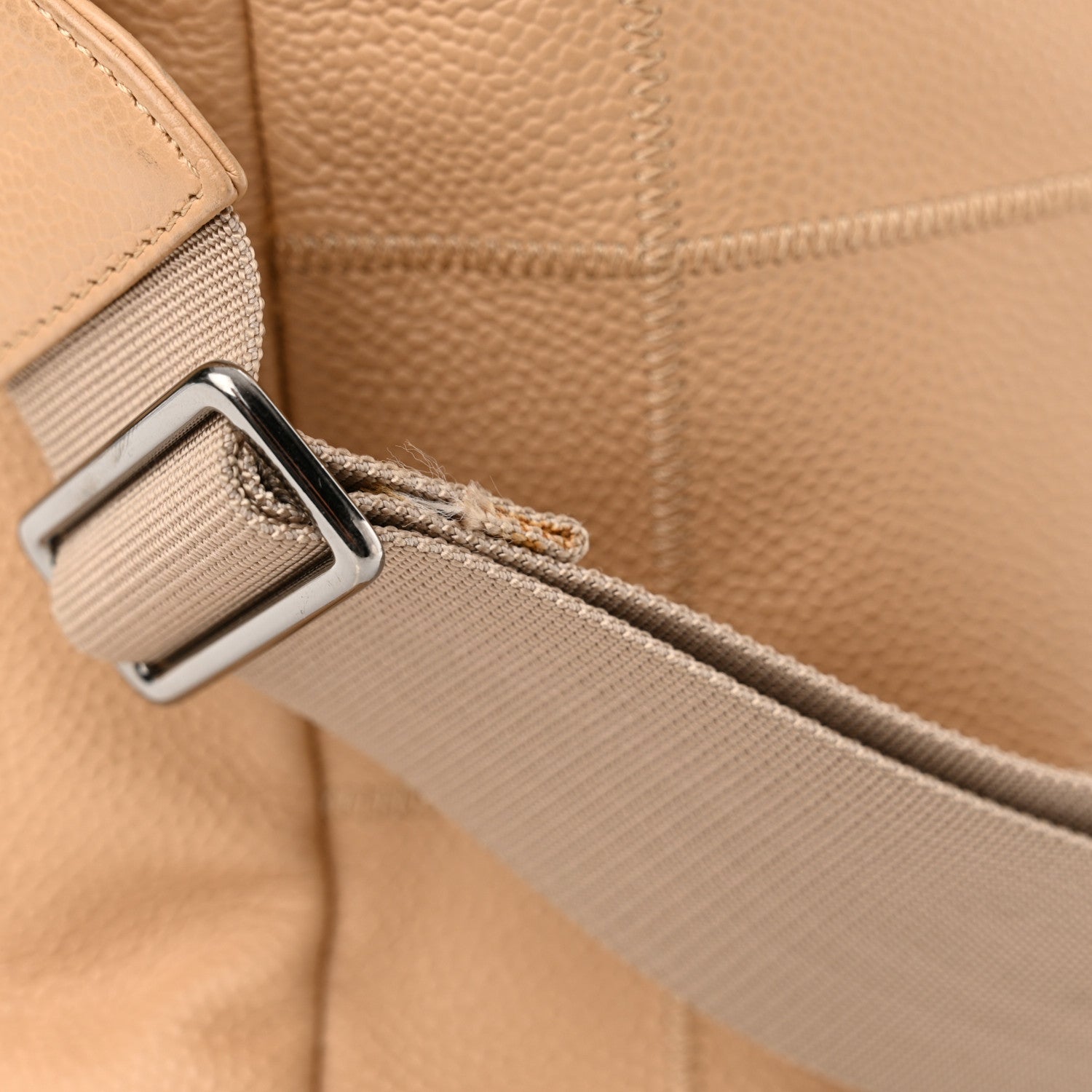 Chanel Caviar Square Stitched Large Tote Beige 14 of 19