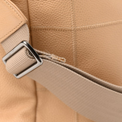 Chanel Caviar Square Stitched Large Tote Beige 14 of 19