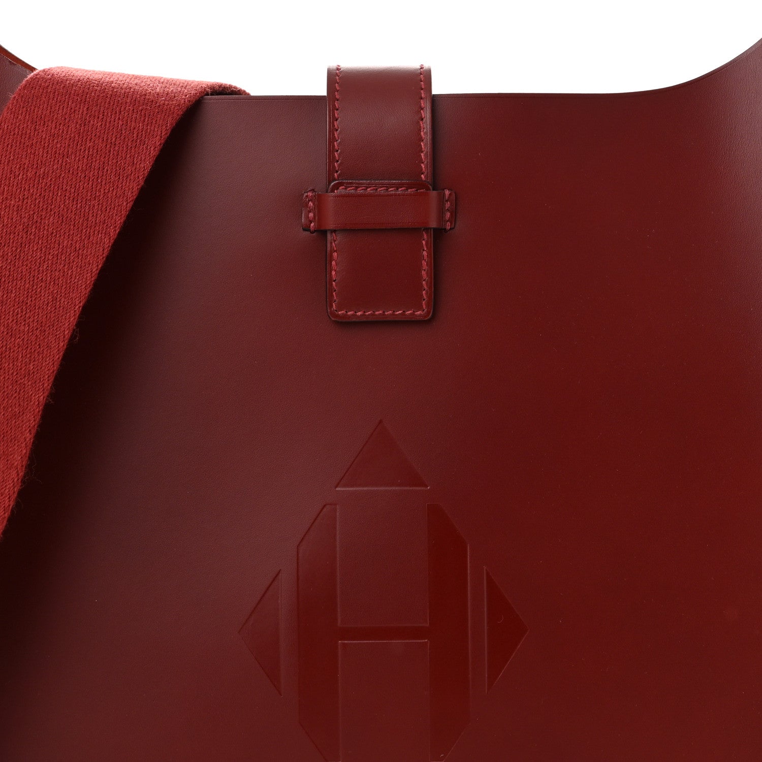 Hermes Vache Hunter Evelyne Sellier 29 PM Rouge H 8 of 11