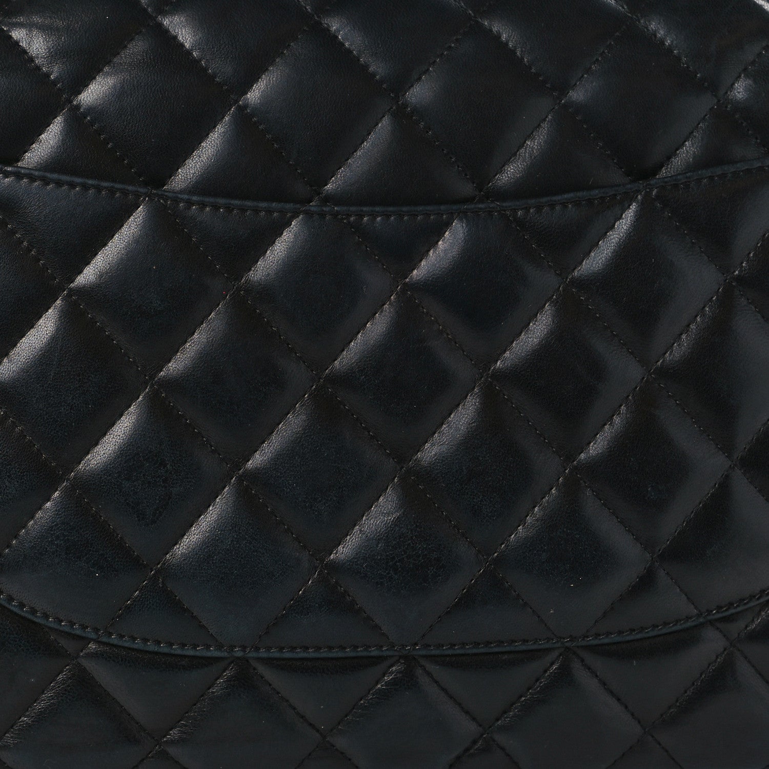 Chanel Lambskin Quilted Jumbo Double Flap Black 15 of 16