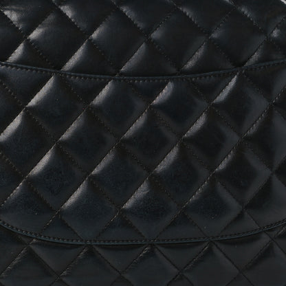 Chanel Lambskin Quilted Jumbo Double Flap Black 15 of 16