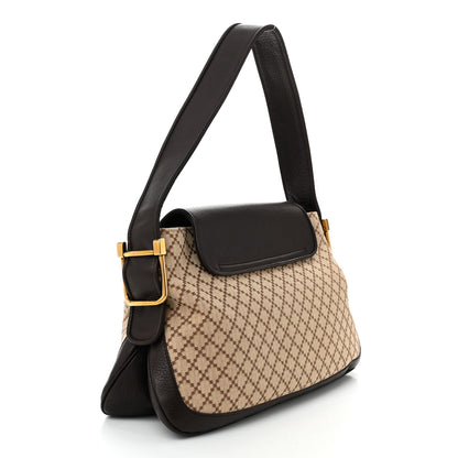 Gucci Diamante 1973 Medium Shoulder Bag Beige Ebony Cocoa 3 of 10
