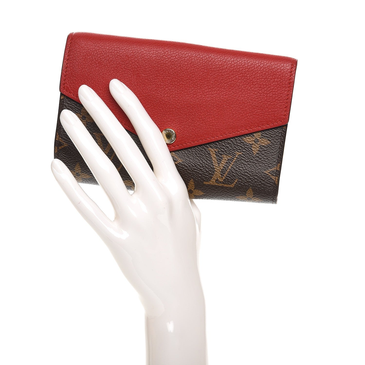 Louis Vuitton Monogram Pallas Compact Wallet Cherry 2 of 12