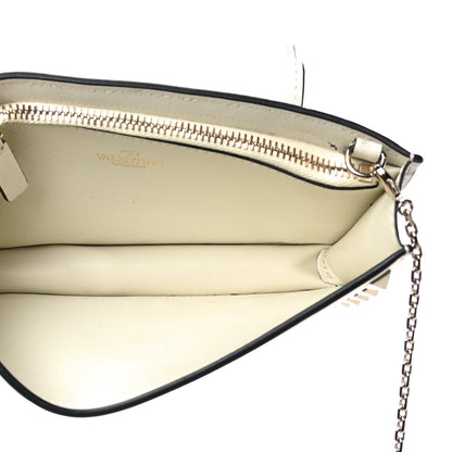 Valentino Garavani Calfskin Rockstud Phone Case With Chain Ivory 5 of 7