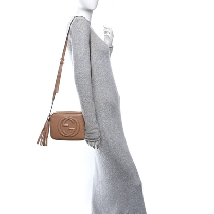 Gucci Pebbled Calfskin Small Soho Disco Bag Camelia 2 of 10