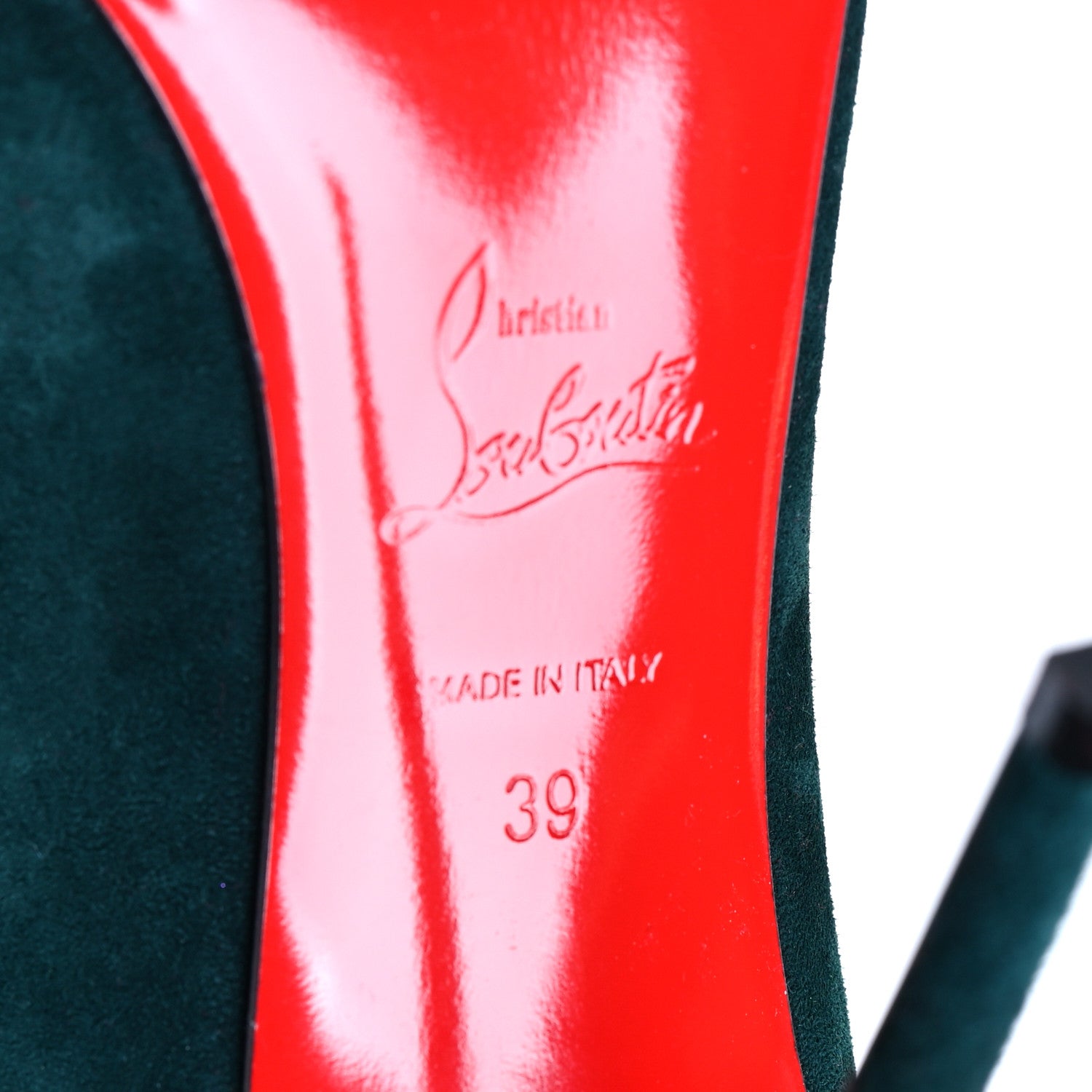 Christian Louboutin Suede So Kate 100 39 Green 6 of 7