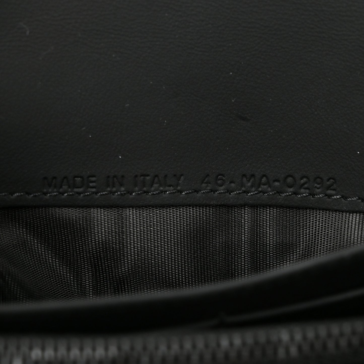 DIOR Ultra Matte Calfskin Saddle Chain Wallet Pouch Black