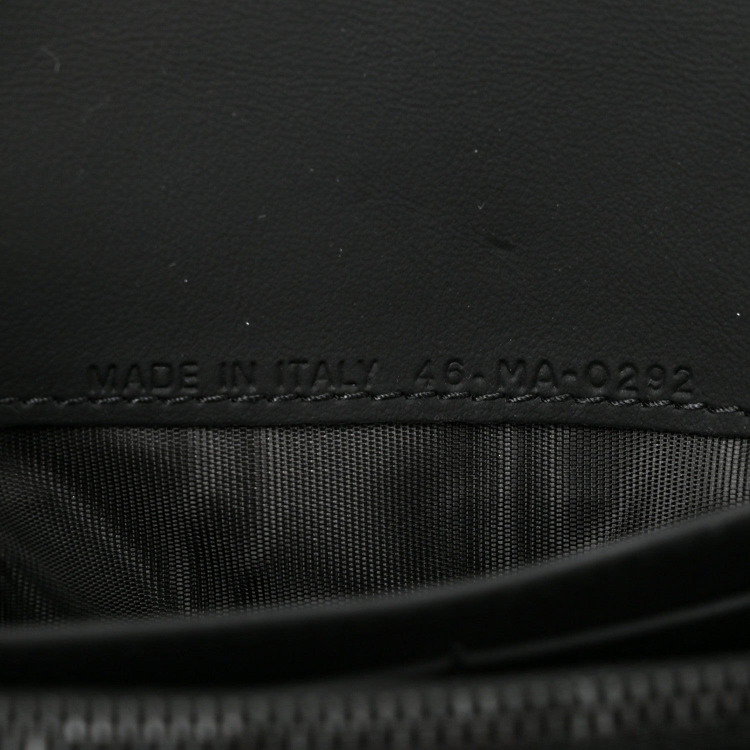 Christian Dior DIOR Ultra Matte Calfskin Saddle Chain Wallet Pouch Black 8 of 11