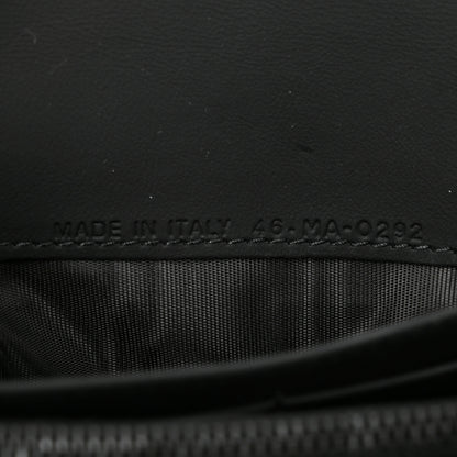 Christian Dior DIOR Ultra Matte Calfskin Saddle Chain Wallet Pouch Black 8 of 11