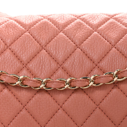 Chanel Calfskin Quilted XXL Travel Flap Bag Pink 8 of 10