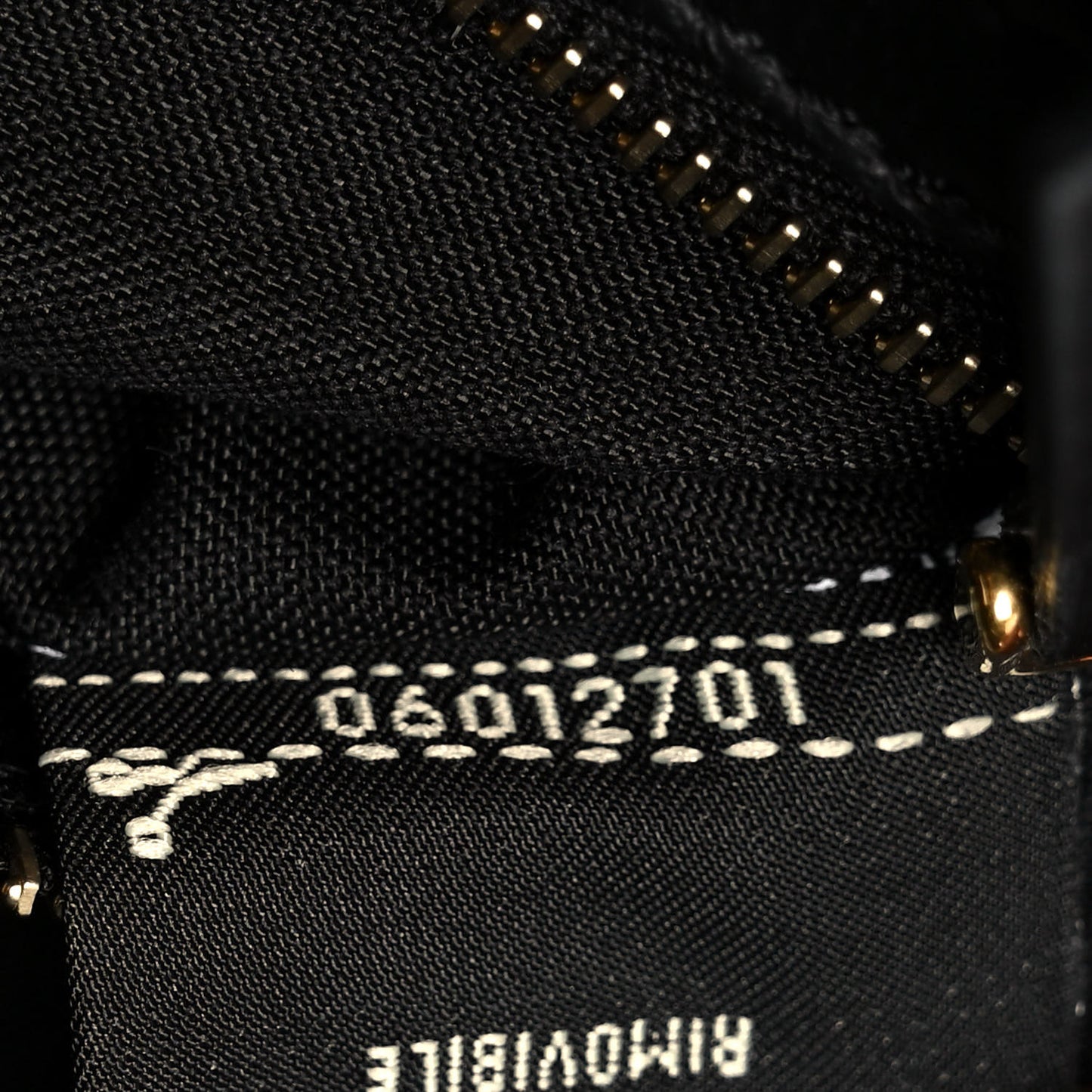 Nappa FF 1974 Embossed Large Baguette Black