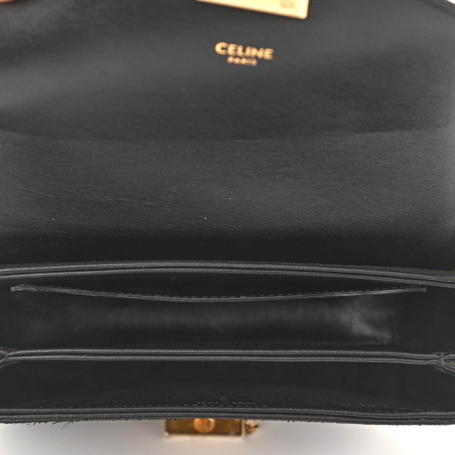 Celine Suede Small Pampille C Bag Black 5 of 10