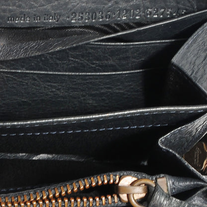 Balenciaga Arena Classic Hardware Continental Zip Around Wallet Anthracite 8 of 12