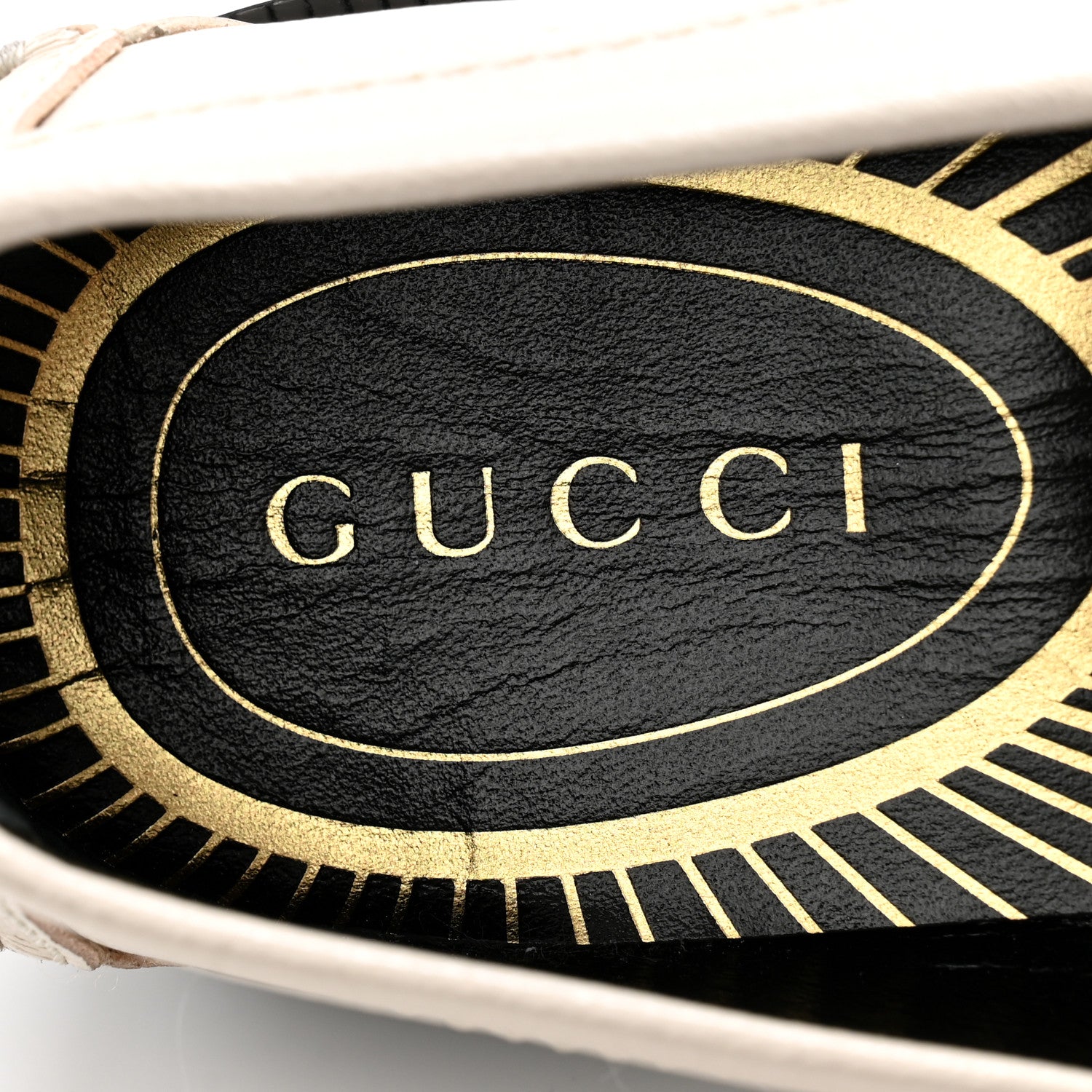 Gucci Goatskin Womens Logo 15mm Loafers 35.5 Mystic White 6 of 11
