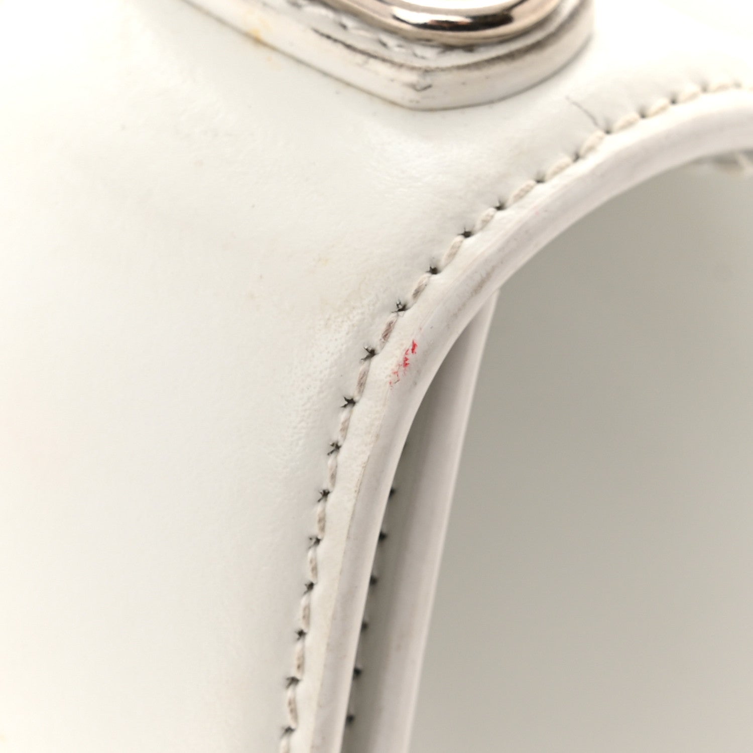 Balenciaga Shiny Box Calfskin Tonal B Small Hourglass Top Handle Bag White 15 of 18