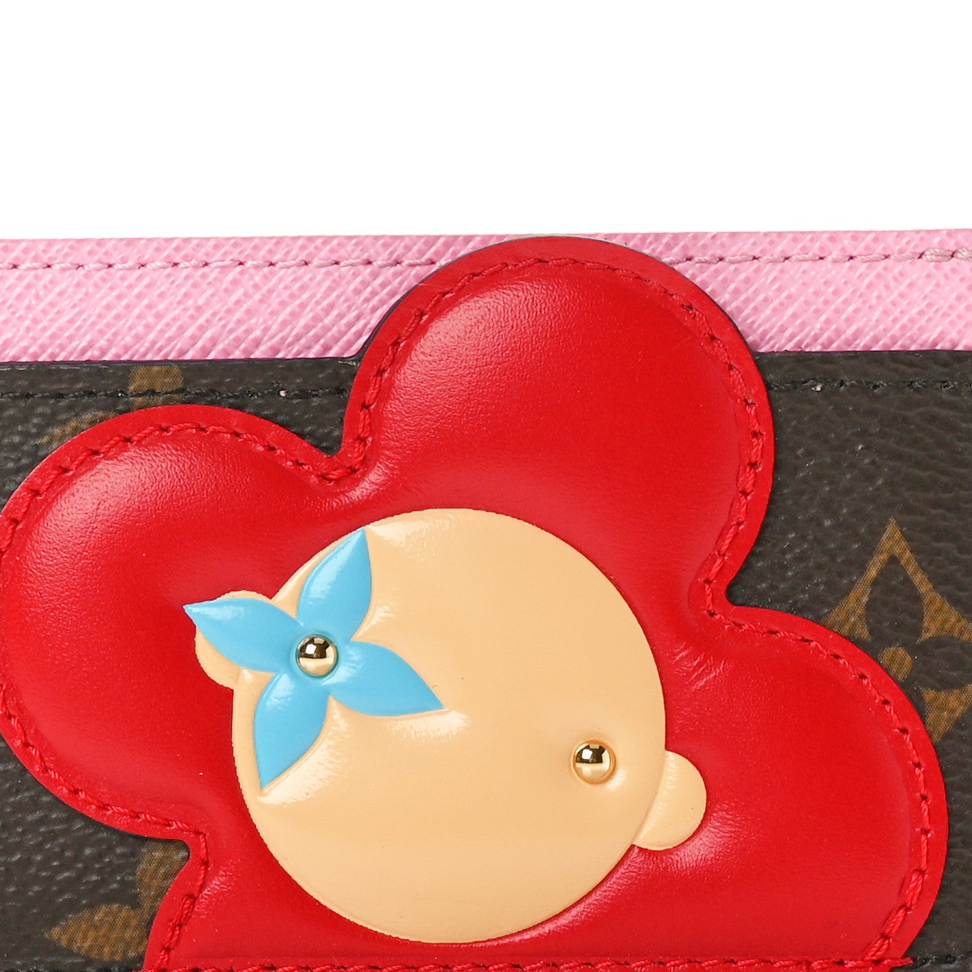 Monogram Vivienne Card Holder Pale Pink