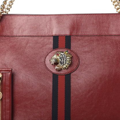 Gucci Calfskin Large Rajah Chain Tote Romantic Cherry 10 of 10