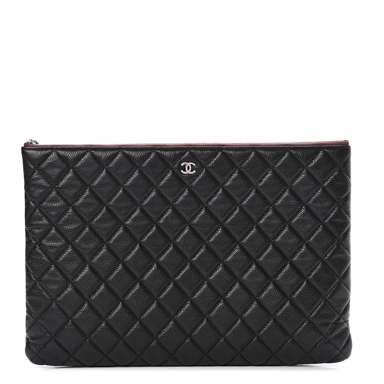 Chanel Caviar Quilted Large Cosmetic Case Black 1 of 13