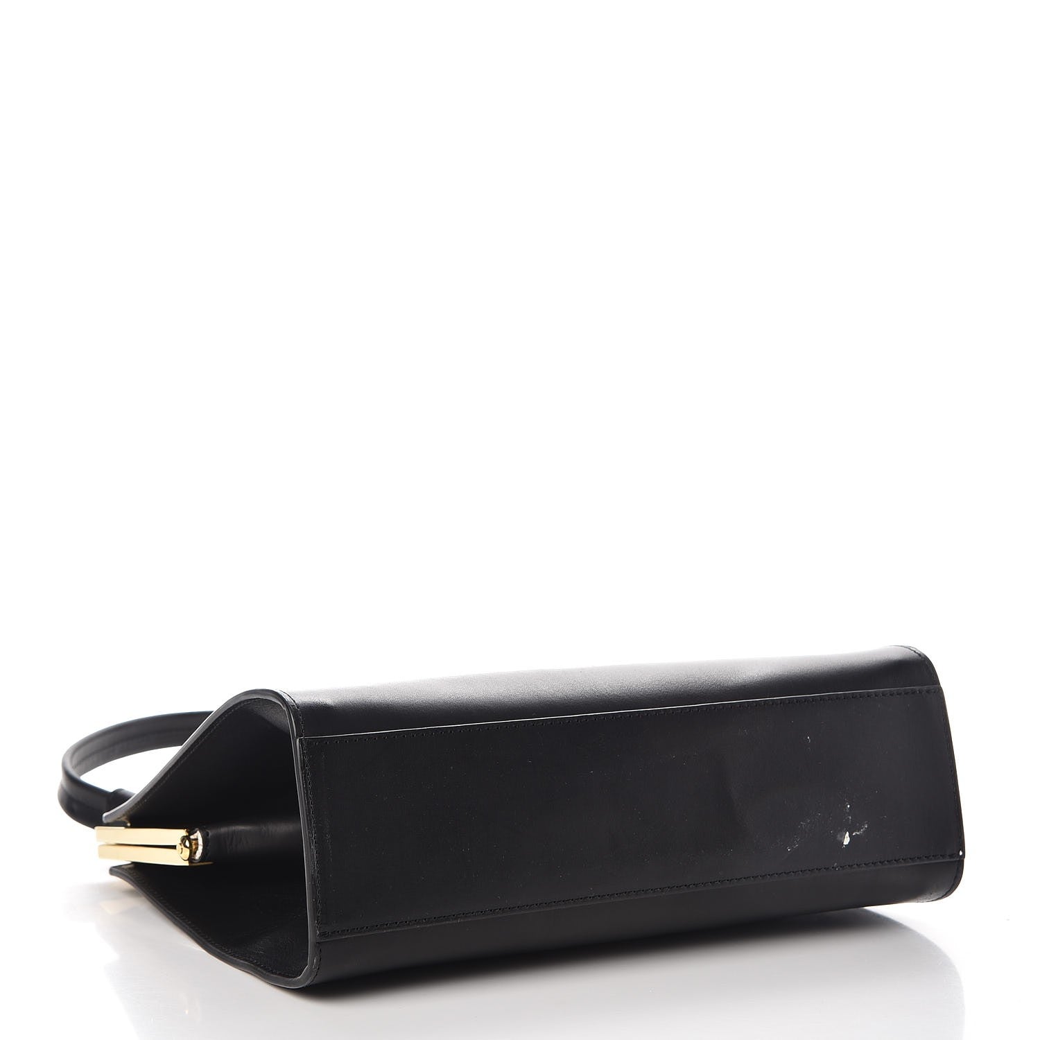 Mansur Gavriel Vegetable Tanned Calfskin Elegant Top Handle Bag Black 4 of 11