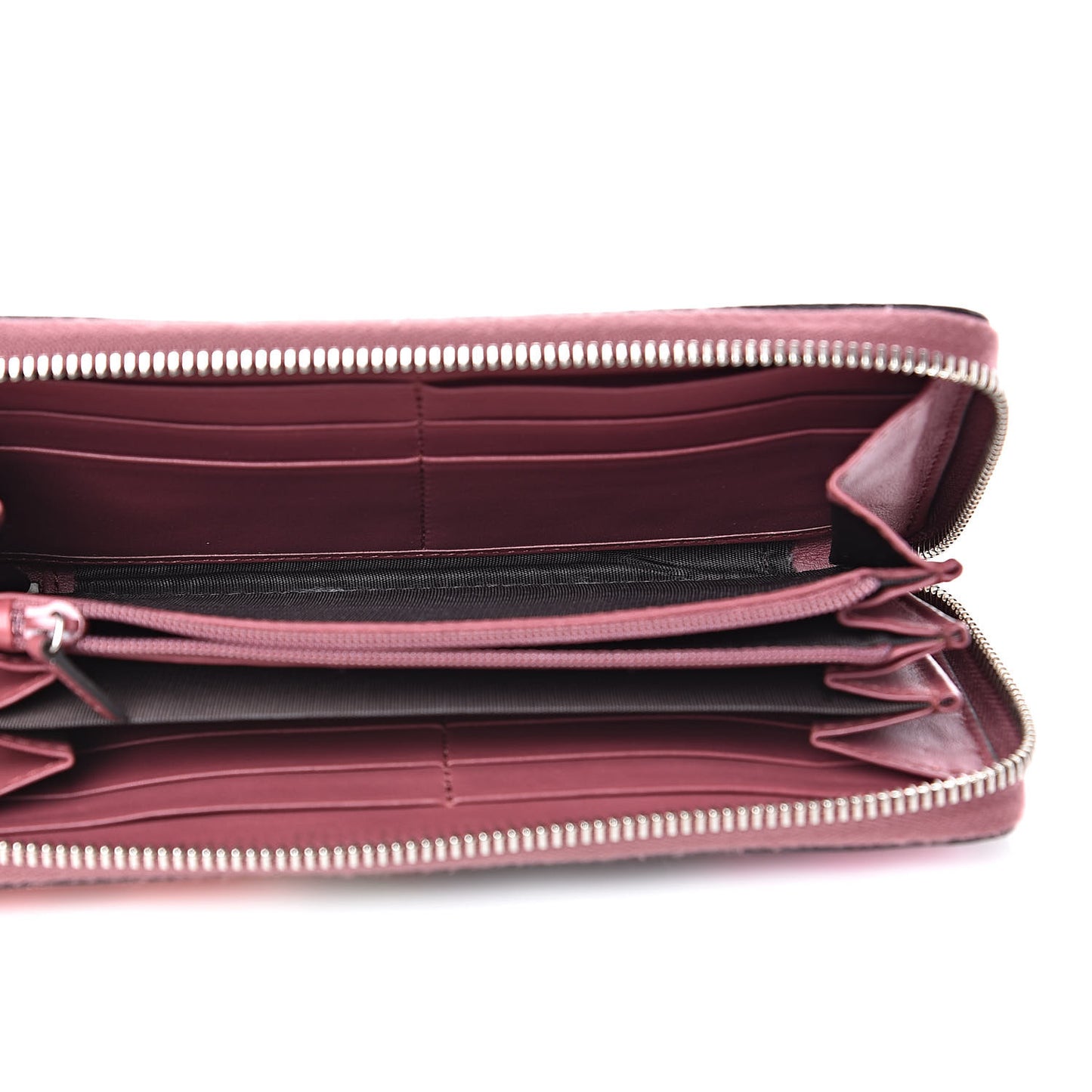 GG Supreme Monogram Blooms Zip Around Wallet Beige Multicolor Dry Rose
