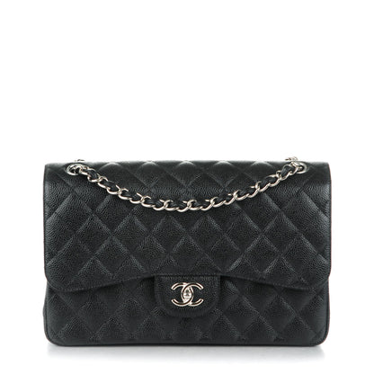 Chanel Caviar Quilted Jumbo Double Flap Black 1 of 8