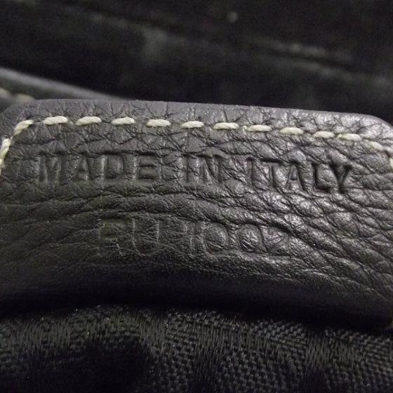Leather Baudrier Saddle Bag Black