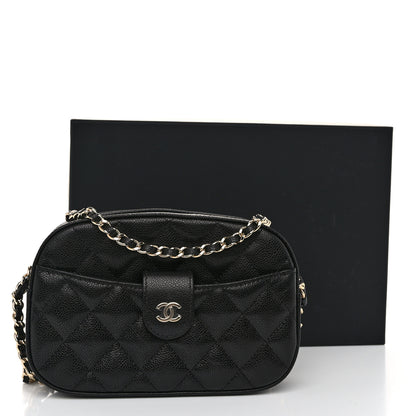 Chanel Caviar Quilted Chain Camera Bag Black 11 of 11