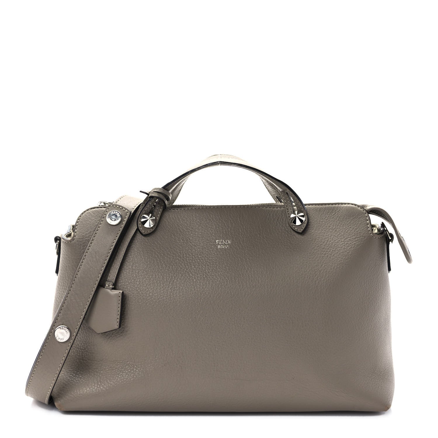 Fendi Vitello Dolce Large By The Way Boston Bag Tortora 1 of 10