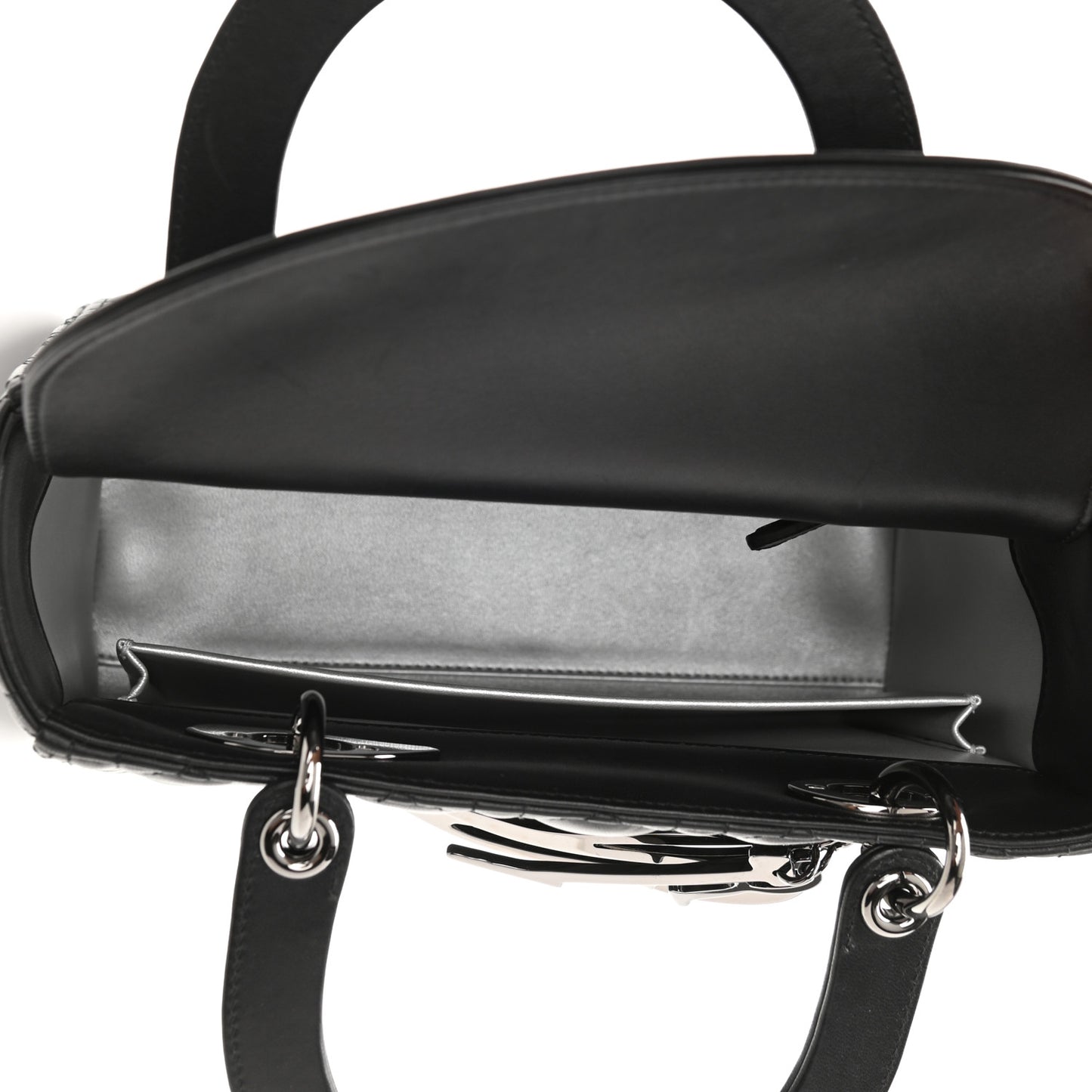 Lambskin Cannage Embossed Medium Recycle Group Lady Dior Art 5 Black