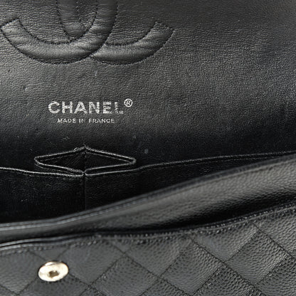 Chanel Caviar Quilted Medium Double Flap Black 10 of 18