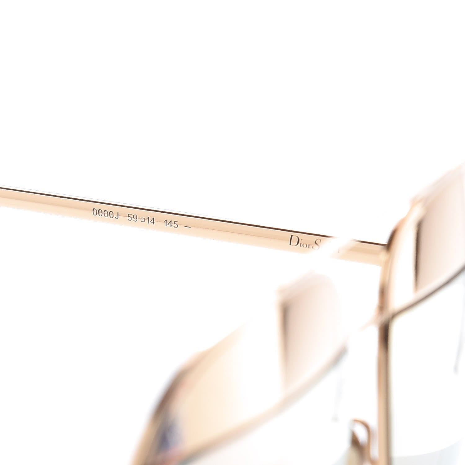 Christian Dior Split 1 Aviator Sunglasses Gold 7 of 8