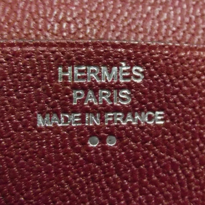 Hermes Matte Crocodile Bearn Wallet w Gusset Rouge 6 of 9