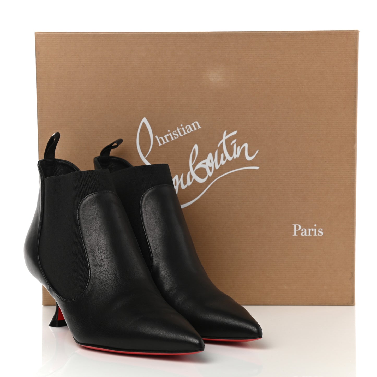 Calfskin Carnavague 55 Ankle Boots 38 Black