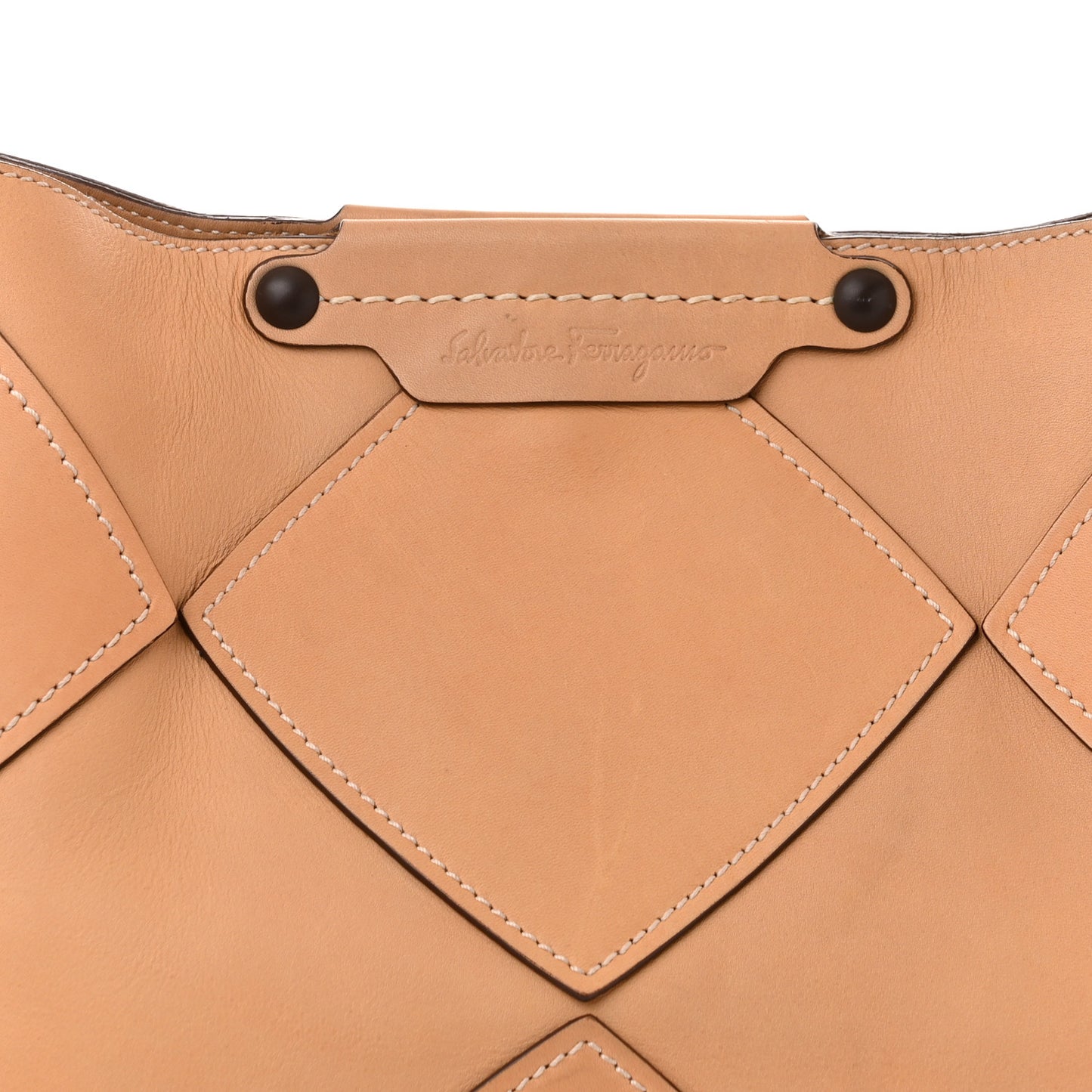 Calfskin Woven Satchel Fieno