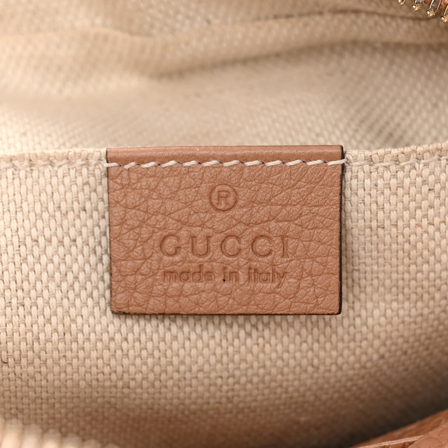 Gucci Pebbled Calfskin Small Soho Disco Bag Camelia 6 of 10
