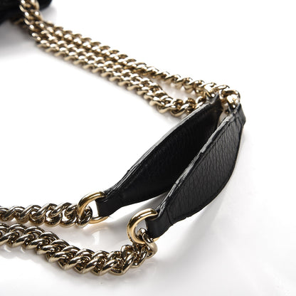 Gucci Pebbled Calfskin Medium Soho Chain Shoulder Bag Black 13 of 13